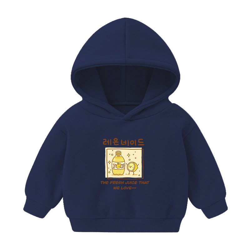 Children's Wear Hooded Sweatshirt Autumn and Winter in stock Cross-border Special for Children's fleece-lined Cold-proof Long Sleeve Jacket for Boys and Girls