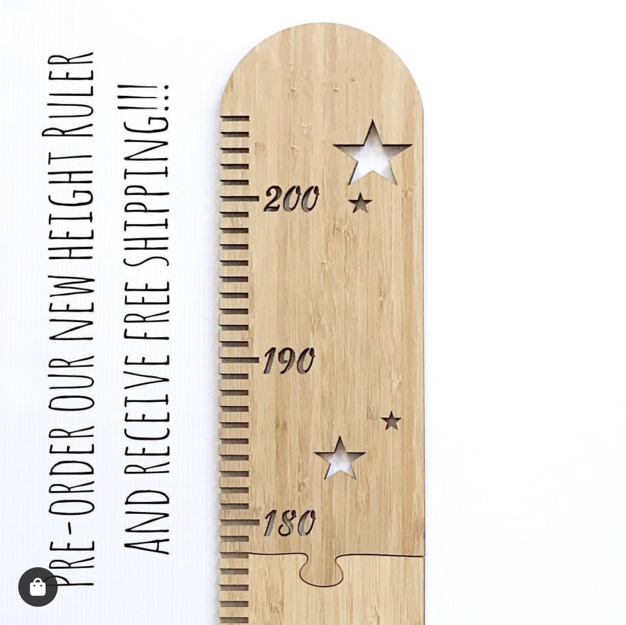 INS Nordic Style Stitching Wood Board High Feet Children's Room Star Wooden Growing Ruler Baby Photography Props