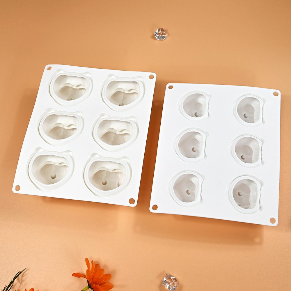 Cute sitting little hamster mousse mold aromatherapy candle plaster ornaments kneading mold jelly pudding cake grinding tool