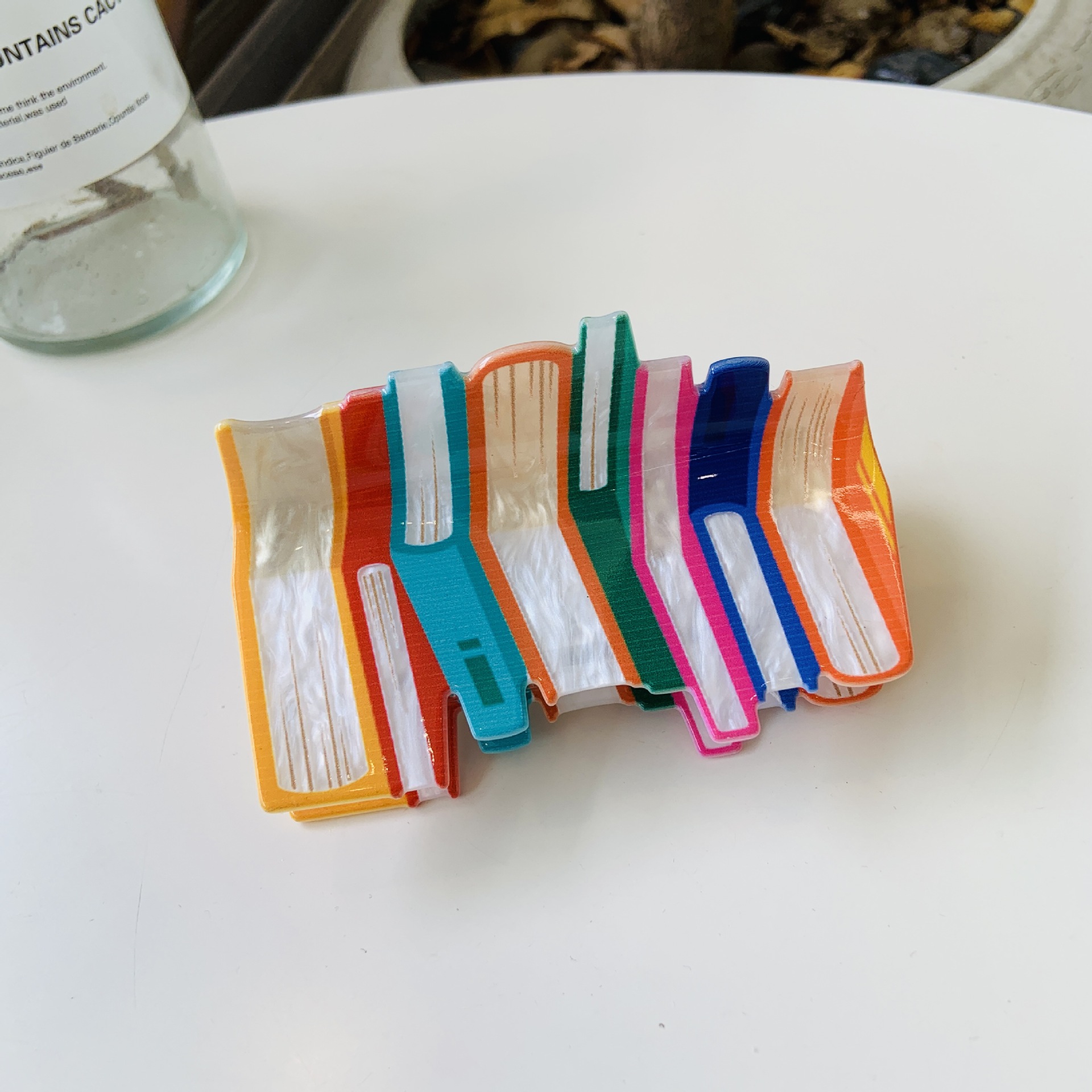 New Clamping Bookshelf Candy Color Hair Clamping Fresh Story Book Hairpin Large Y2K Dopamine Disc Hairpin Hair Accessories_voghion.com