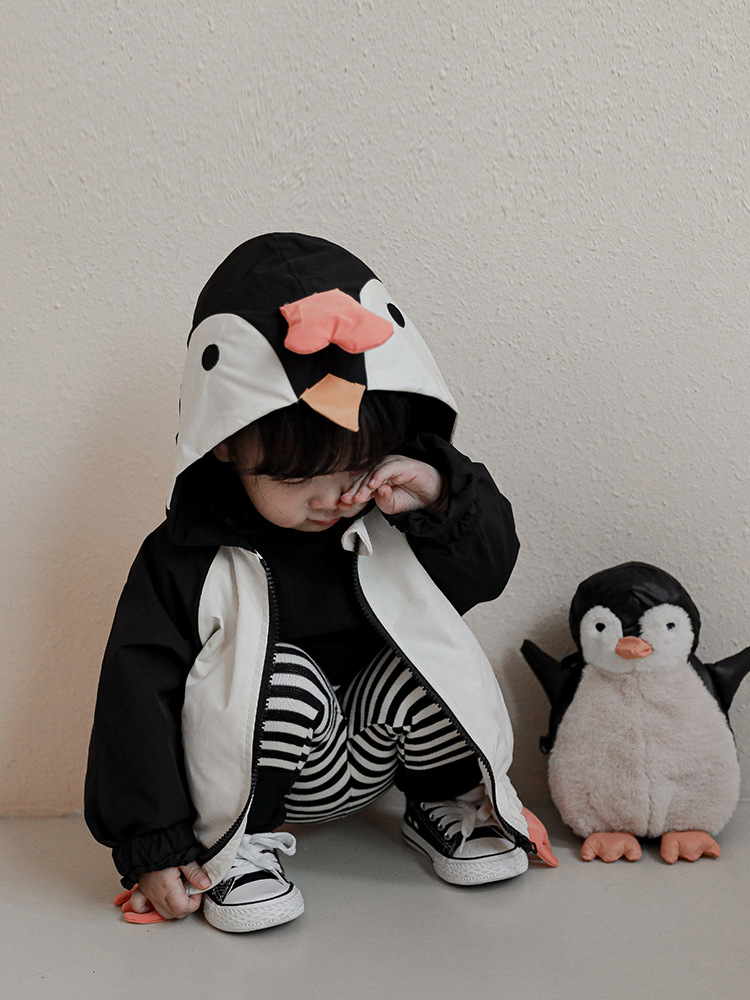 Wurib Girl Spring Autumn Winter New Children's Warm Jacket Baby Cartoon Top Casual Thickened Jacket