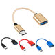 Otg line TYPE-C to 2.0A bus adapter line Android V8 OTG line car mini5p v3 OTG line
