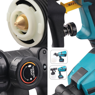 18V lithium battery spray gun rechargeable electric wall paint spray gun wireless paint latex paint spray machine portable paint