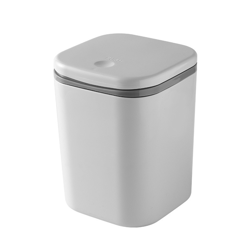  desktop Trash Can office storage bucket with lid dormitory bedroom table small garbage storage bucket