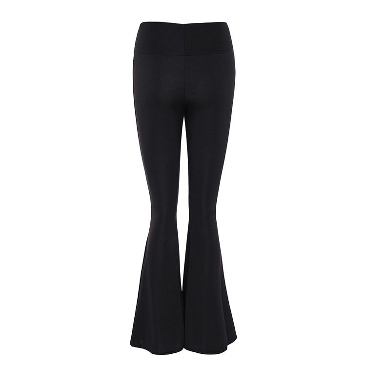 New Fashion Sports Casual High Waist Black Trousers Trousers