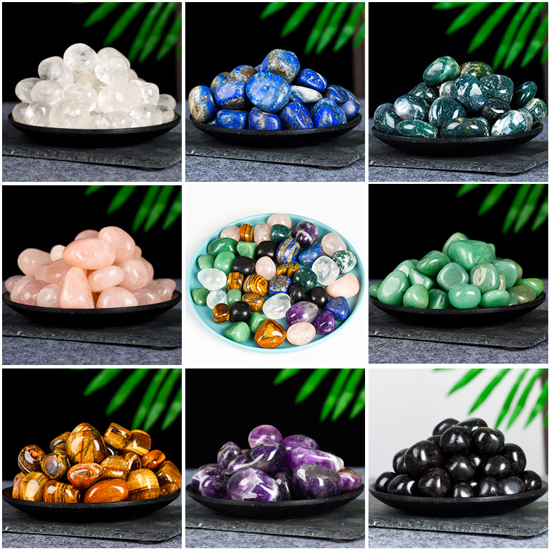 Natural Wholesale Degaussing Stone White Crystal Grinding Stone Powder Crystal Gravel Fish Tank Stone Home Decoration Decoration Healing Stone