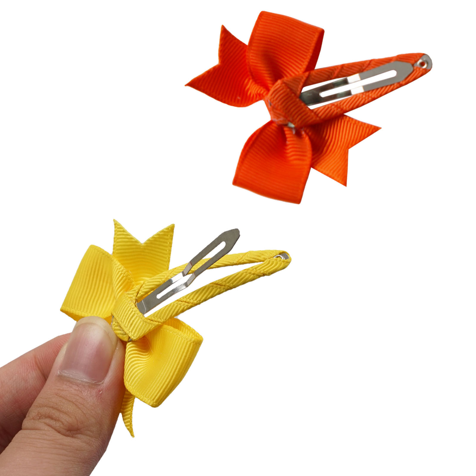 European and American children's headdress 2inch bow hairpin 40 color girl BB clip cloth baby bangs clip side clip