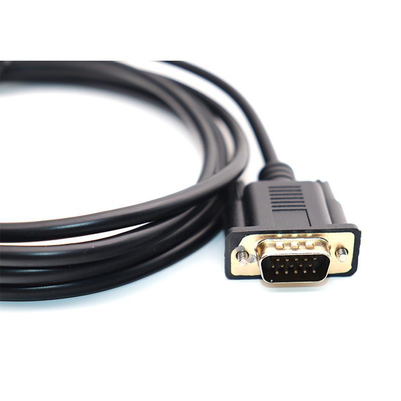 HDMI to VGA HD Line with Chip 1.8 m Computer Display Projection Connection Line No Audio No Power Supply