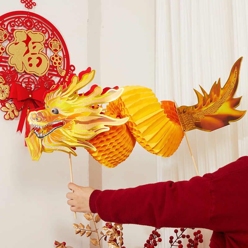 Salon Wedding Paper-cut Dragon Wedding Photo Props Game Bride Wedding Arrangement Supplies Creative Flower Dragon
