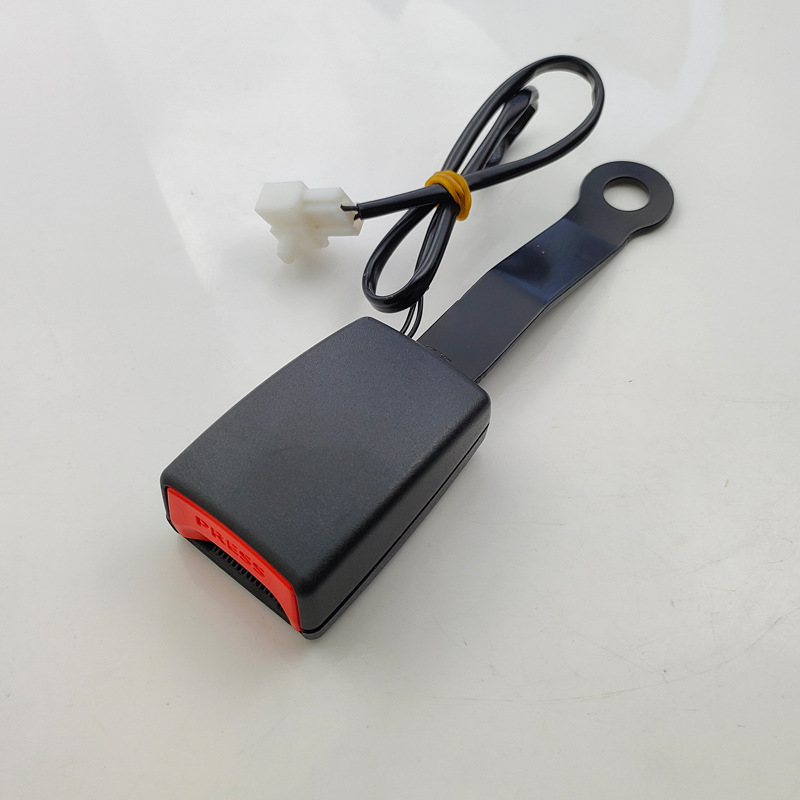 Car seat belt buckle socket connector with warning alarm signal base with wire normally closed plug wholesale