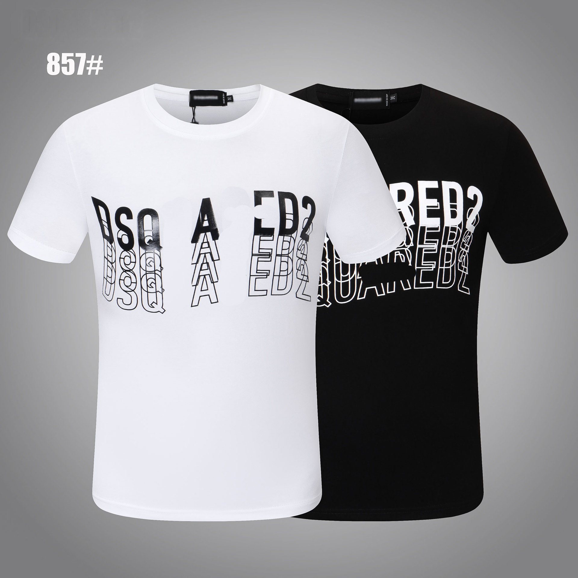 DSQ Laan D2 Aliexpress Amazon Foreign Trade Network Dsquard2 Short -Sleeved T -Fort Factory DSQ2