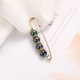 70# pin 4 black beads 7.5cm
