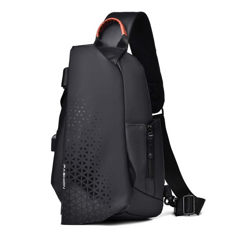 Functional Messenger Bag Men's Bag 2023 New Fashion Large Capacity Shoulder Bag Motorcycle Backpack Fashion Brand Chest Bag