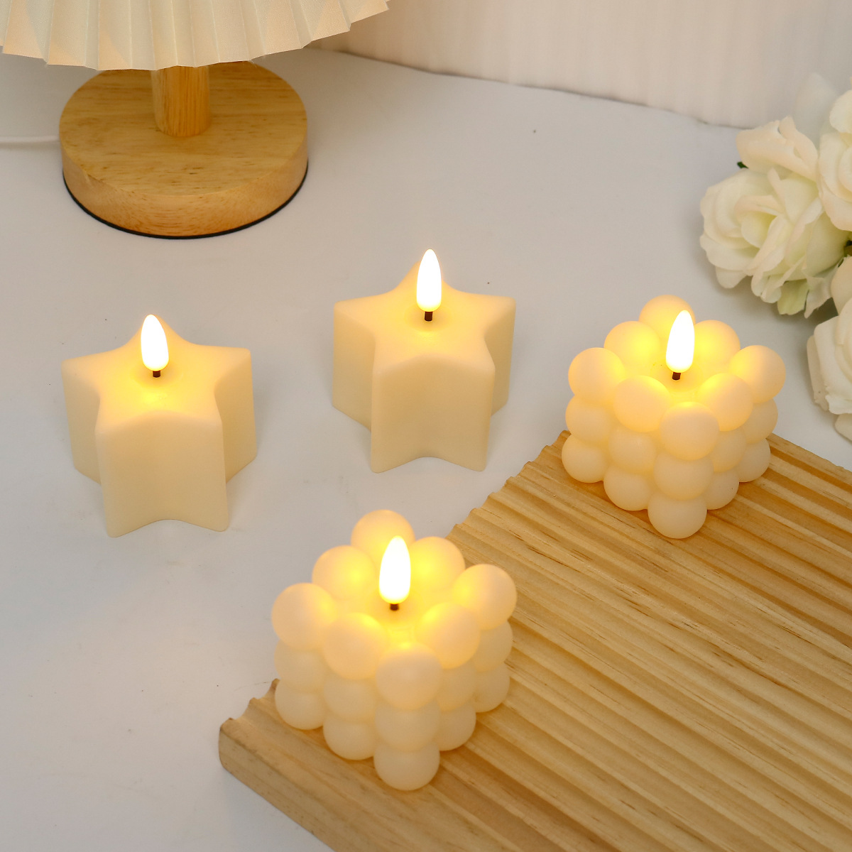 led electronic simulation candle light party birthday atmosphere decoration tea wax online celebrity couple romantic night light