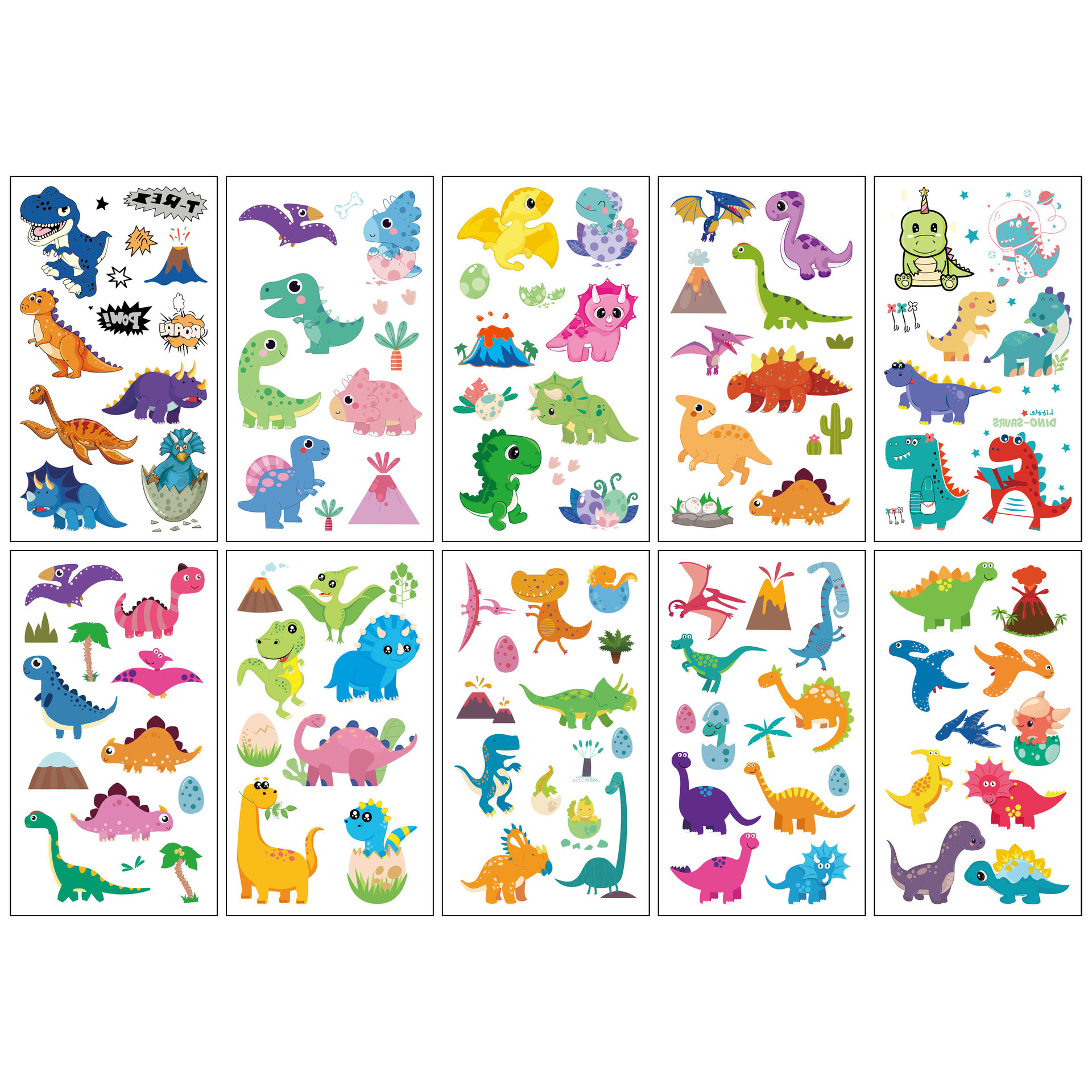 In stock wholesale coolomi tattoo stickers cartoon girl heart disposable temporary arm face tattoo stickers