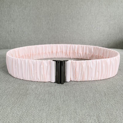 New Down Fabric Gloss Elastic Belt Pleated Elastic Waist Seal Women's Wide All-match with Down Waist Slimming