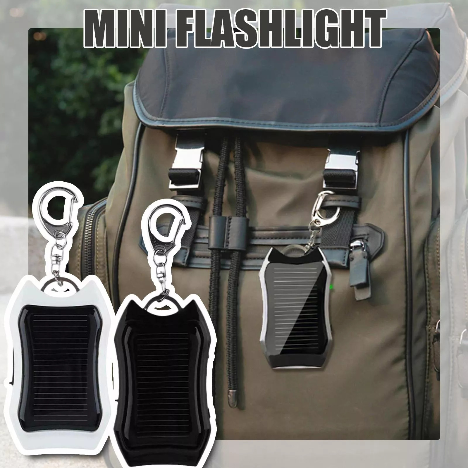 Solar Power Bank Keychain Solar charging treasure Solar Keychain mobile Power