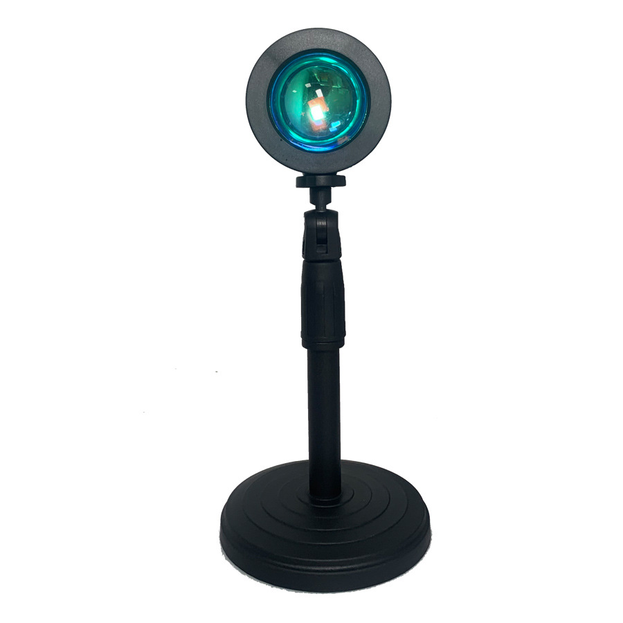 Cross-border creative live broadcast fill light decoration led night light wholesale online red sunset atmosphere sunset projection racket light