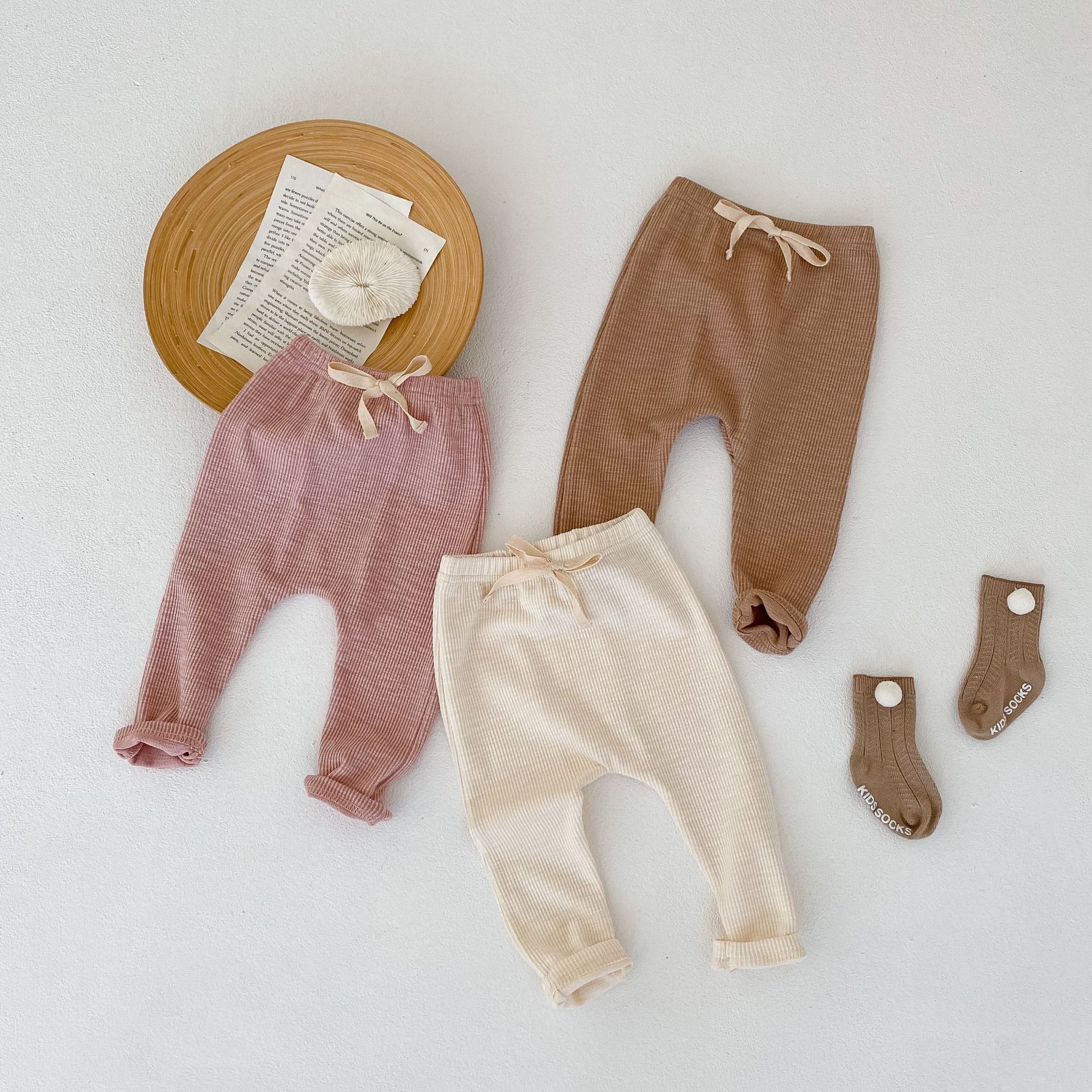ins 2023 Autumn New Baby Boys and Girls Baby Big pp Fashion Trend Cotton Pants Base All-match Pants