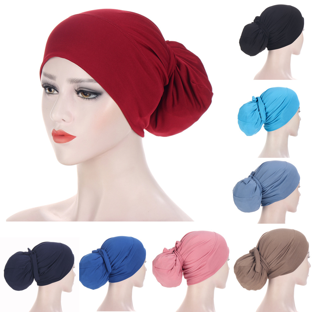 AliExpress/Amazon/ebay New Multicolor Solid Color Strap Pullover Cap Tape Cap 6 Color Chemotherapy Cap