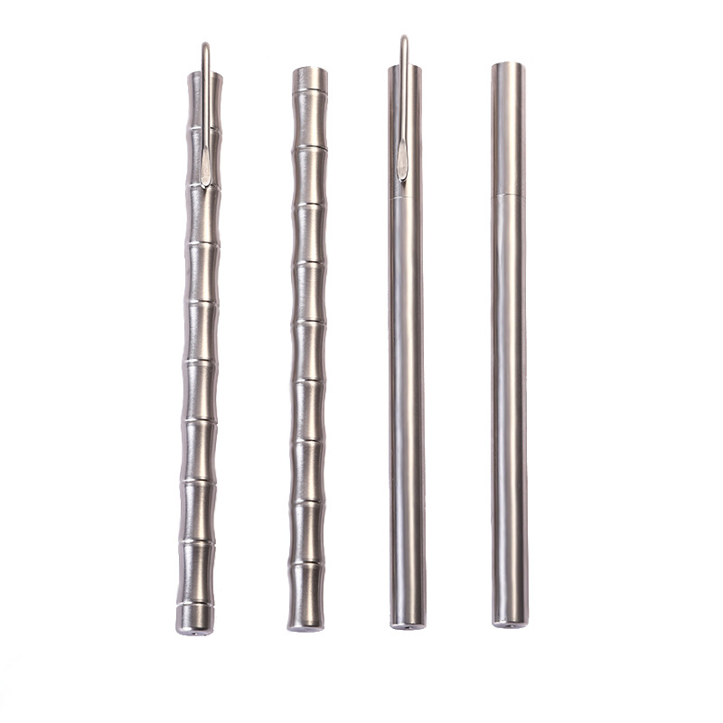 Spot stainless steel metal signature pen creative retro advertising gift pen neutral pen office stationery printing logo