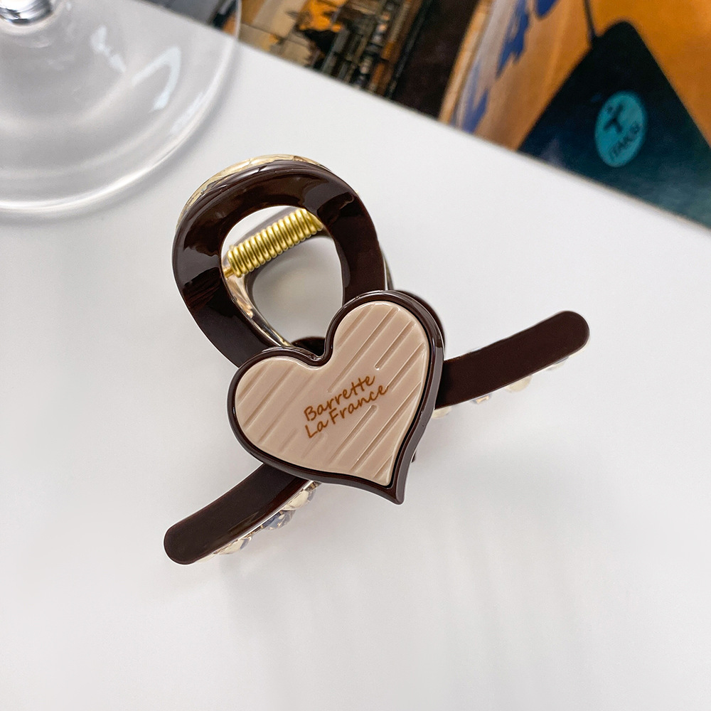 Neue liebe haar clip halb haar krawatte mode haarnadel kinder haar zubehör außenhandel heißer verkauf kopfschmuck kleine größe shark clip 7cm_voghion.com