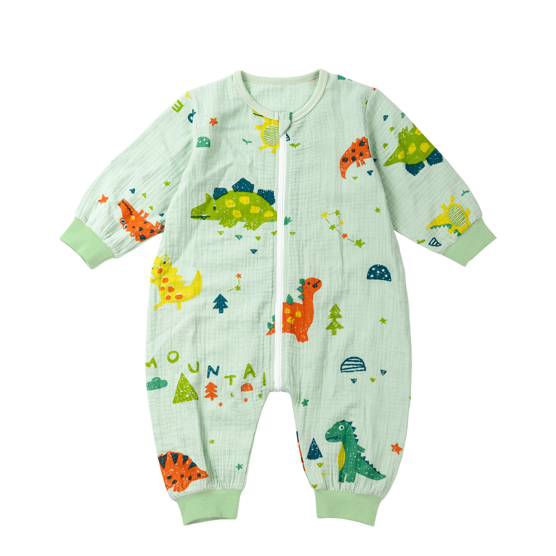 Baby split-leg sleeping bag baby gauze class A pure cotton thin anti-kick quilt Four Seasons newborn air conditioning home wear