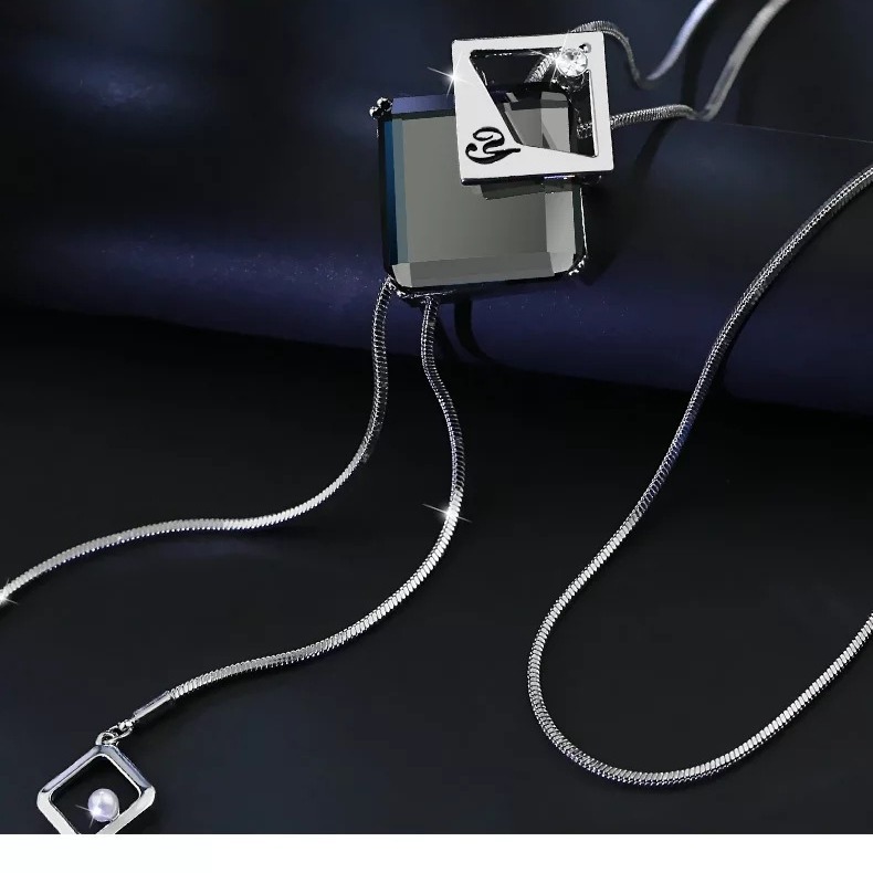Cross-border Hot-selling Woolen Chain Women's High-end Long Necklace Fashion All-match European and American Style Tassel Light Luxury Autumn and Winter Clothing Accessories