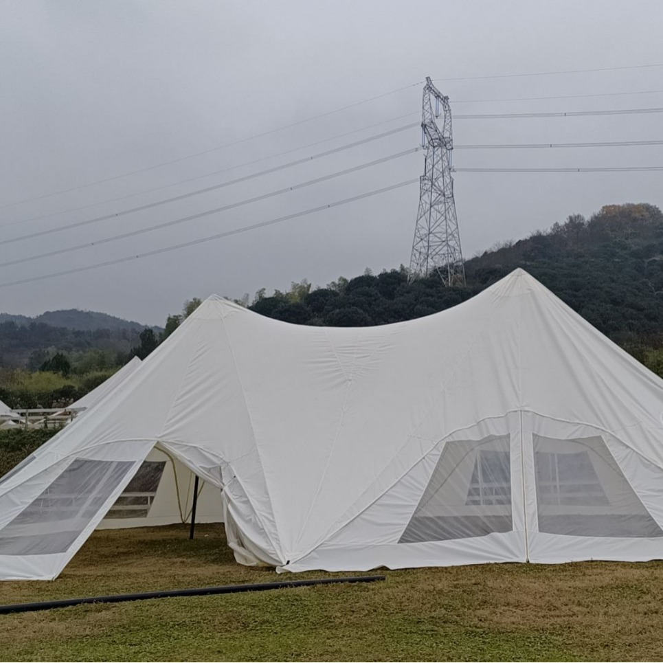 Outdoor Yunding WanChongShan Super Large Three Peaks Tent Camping Dome Aroma Octopus Single and Twin Peaks Lotus Aroma