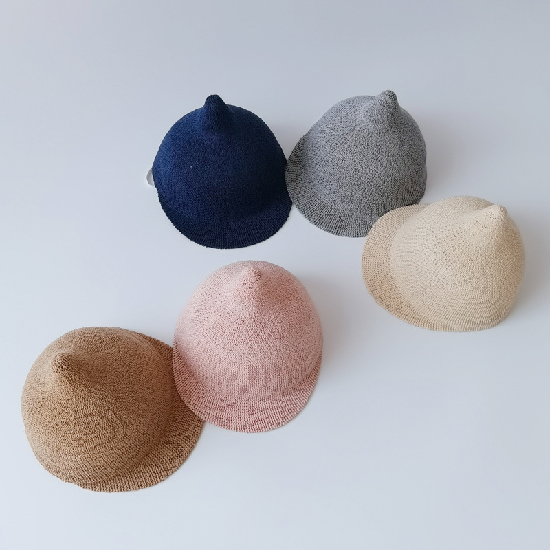 Cappello per bambini One Pan, stile coreano, traspirante, con ciuccio, parasole, protezione solare, cappello fresco per bambini_voghion.com