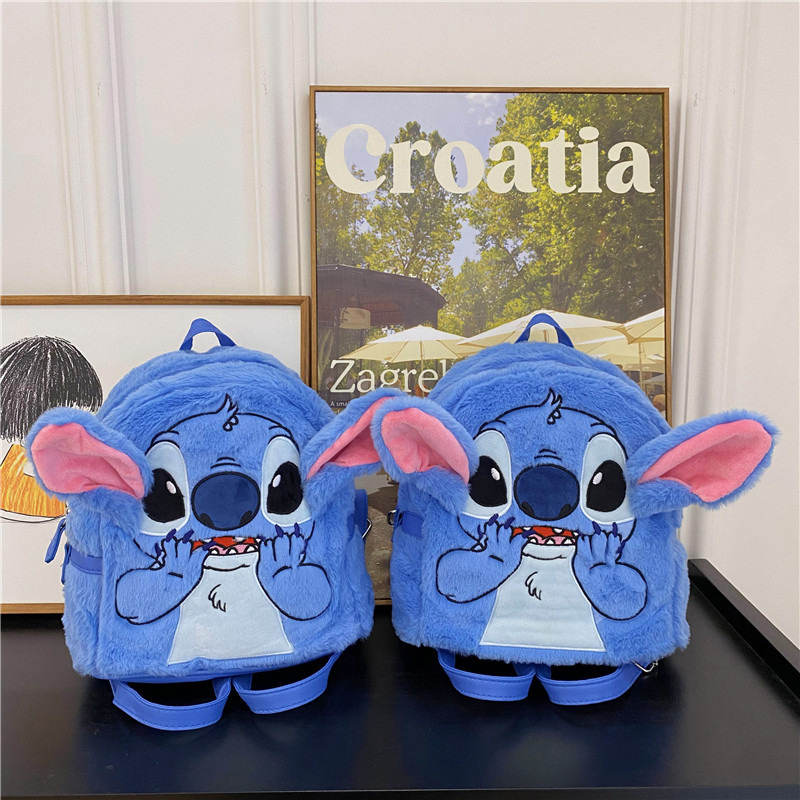 新商品のぬいぐるみはスティッチのランドセルの紺色の大容量のかわいいアニメのかばんのメーカーの直接販売をします。|undefined