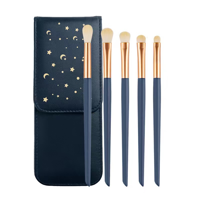 Nile Le 12 Ermu Same Style Makeup Brush Set Beginner 5 Eye Brush Soft Hair Powder Blush Highlight