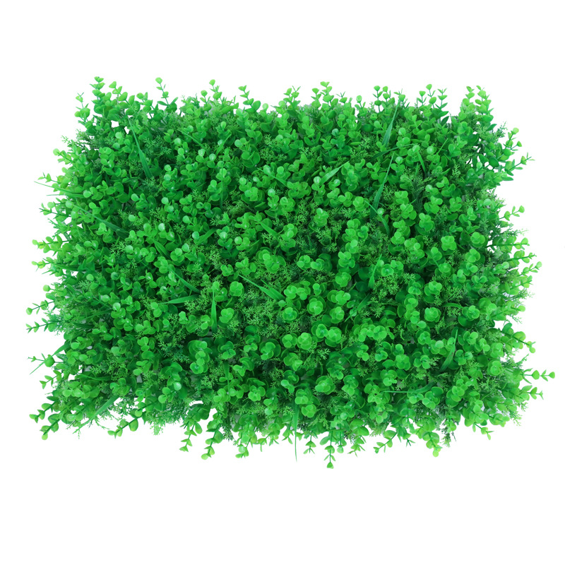 Simulation lawn wall decoration indoor and outdoor turf eucalyptus green material Greening fake green plant wall plant wall