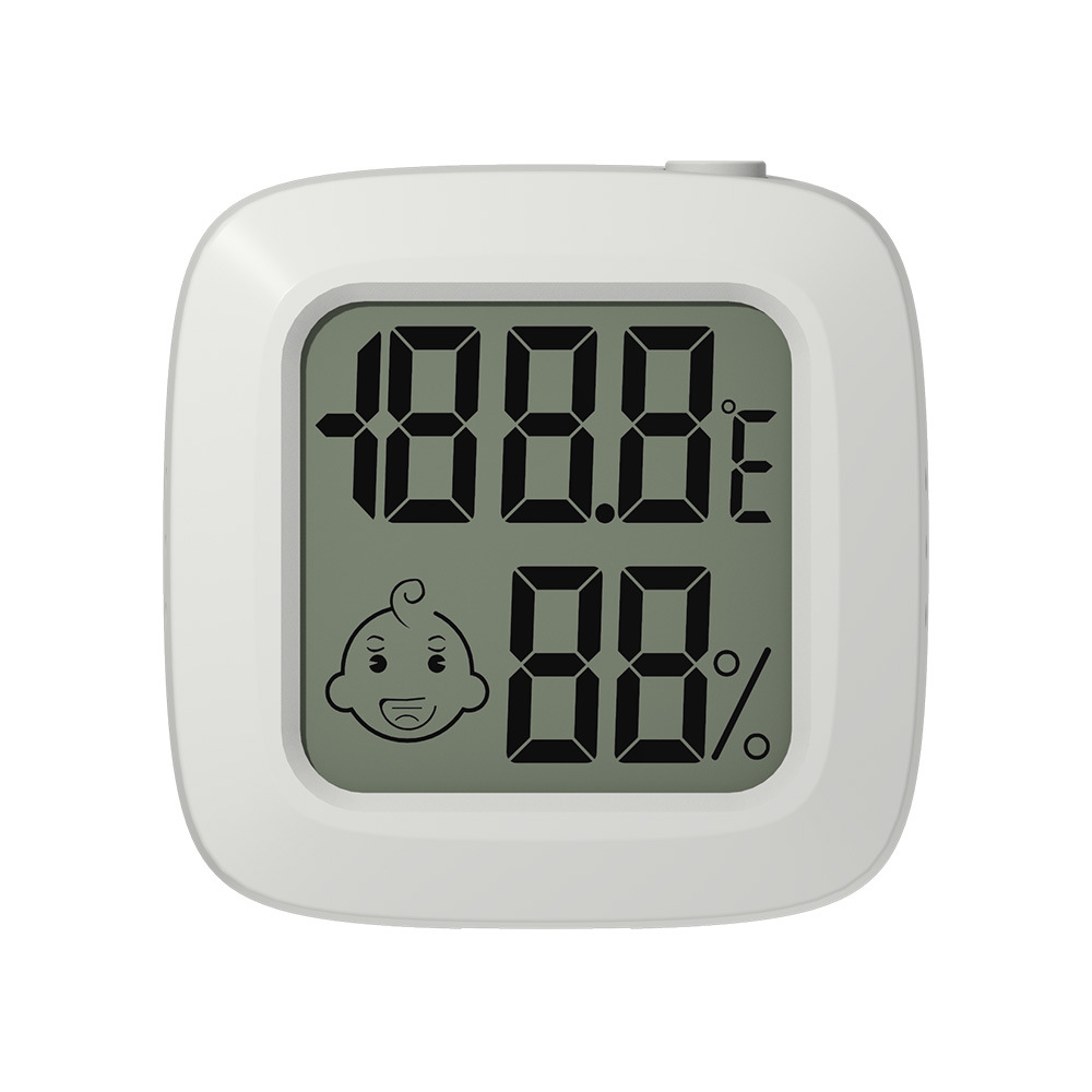 Mini electronic pet temperature and humidity meter household high precision temperature and humidity strap switch CF conversion key factory direct sales