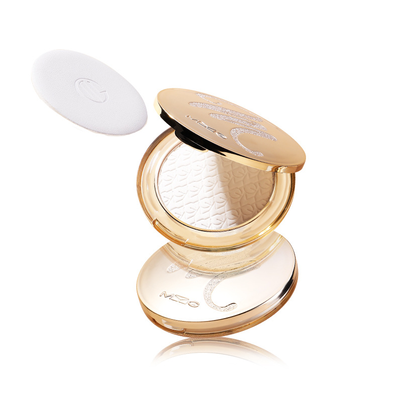 MYG Gold Diamond Setting Powder Cake Lightweight Long-lasting Sweat-proof Waterproof Oil-control Concealer Highlighting