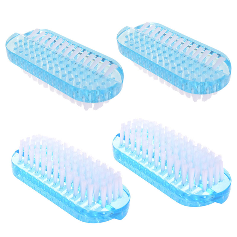 Spot wholesale plastic brush nail powder dust brush double-sided cleaning brush nail tools nail brush set shoe washing brush