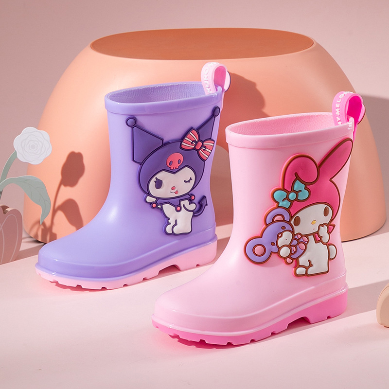 Sanrio spring parchia dog children's cartoon rain boots men's and women's kindergarten non-slip waterproof rain shoes water shoes tide wholesale