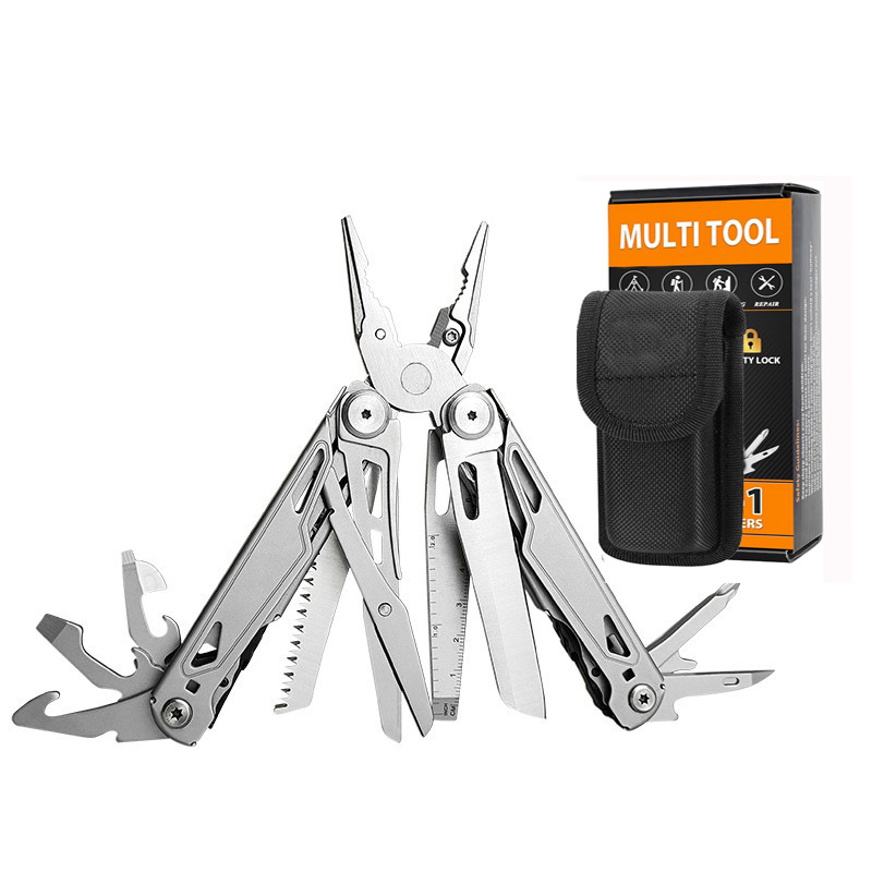 Cross-border explosion 28 in 1 outdoor all-steel folding tool pliers camping equipment EDC pocket tool multi-function pliers