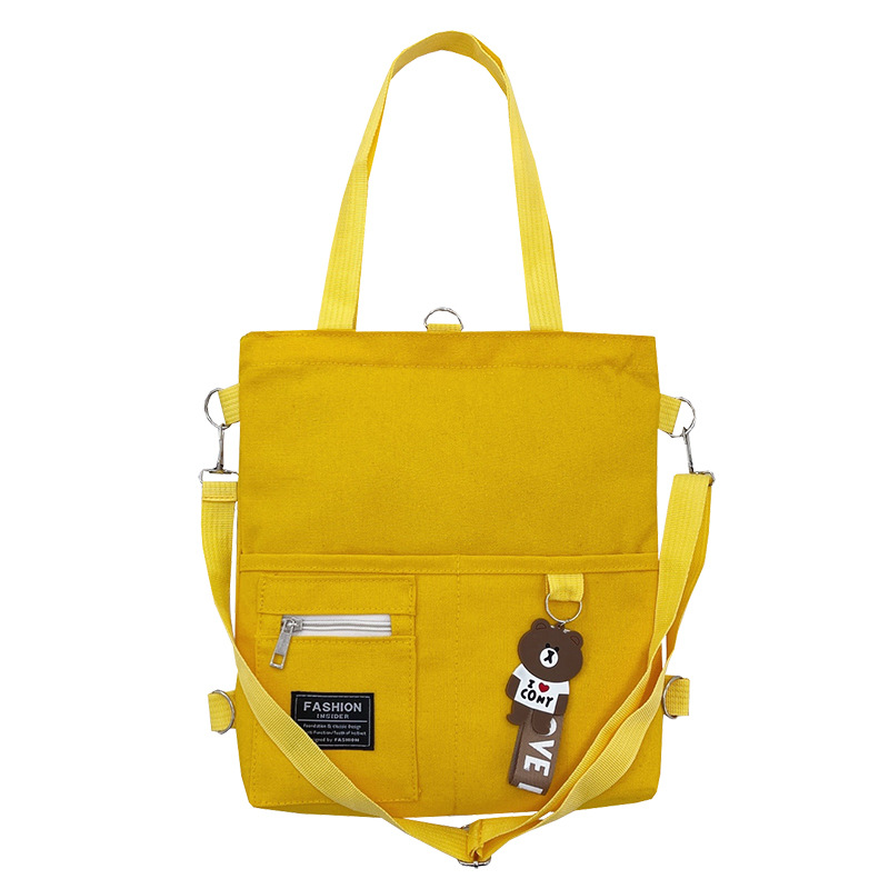 Canvas Bag Women's Crossbody Canvas Bag Niche Tote Bag Instagram Style Shoulder Bag All-match Student Supplementary Classes Tote Bag