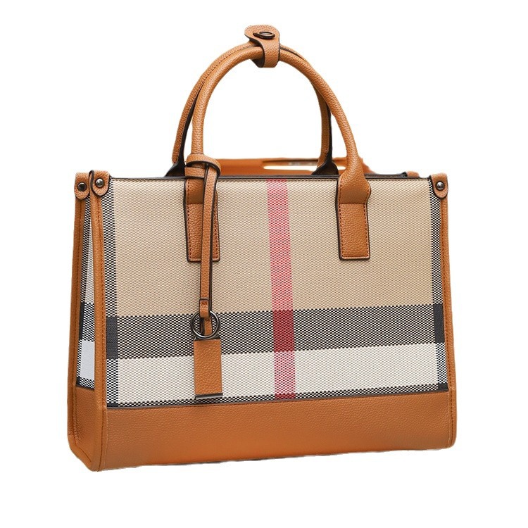 Bag Women's 2024 New Style Plaid Large Capacity Tote Bag High-end Women's Handbag Shoulder Bag Crossbody Bag