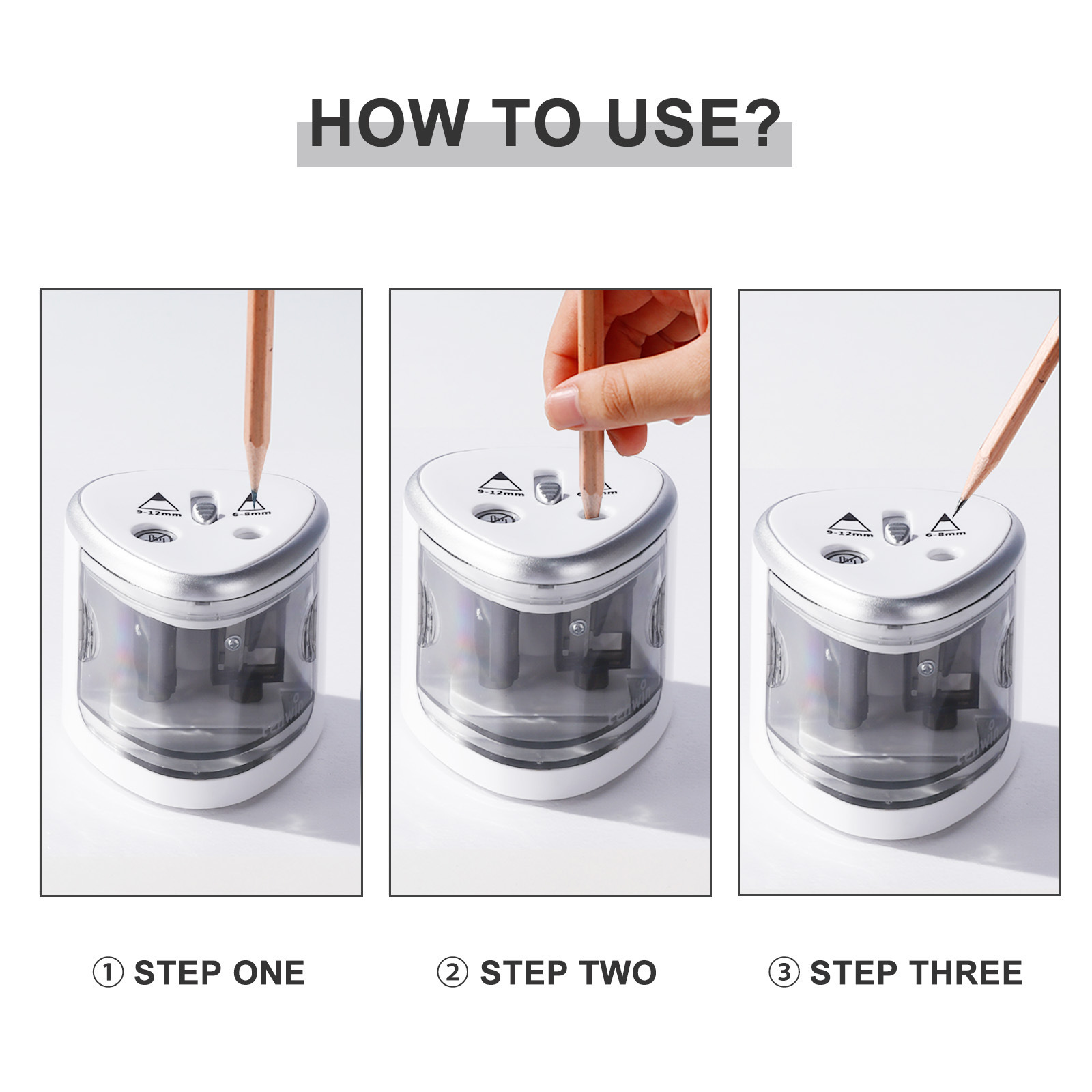 English version of astronomical electric double-hole pencil sharpener automatic student pencil sharpener art painting pencil sharpener