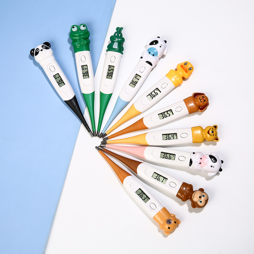 Foreign Trade Cartoon Soft Head Electronic Thermometer Home Underarm Digital Thermometer Baby Oral Medical Thermometer