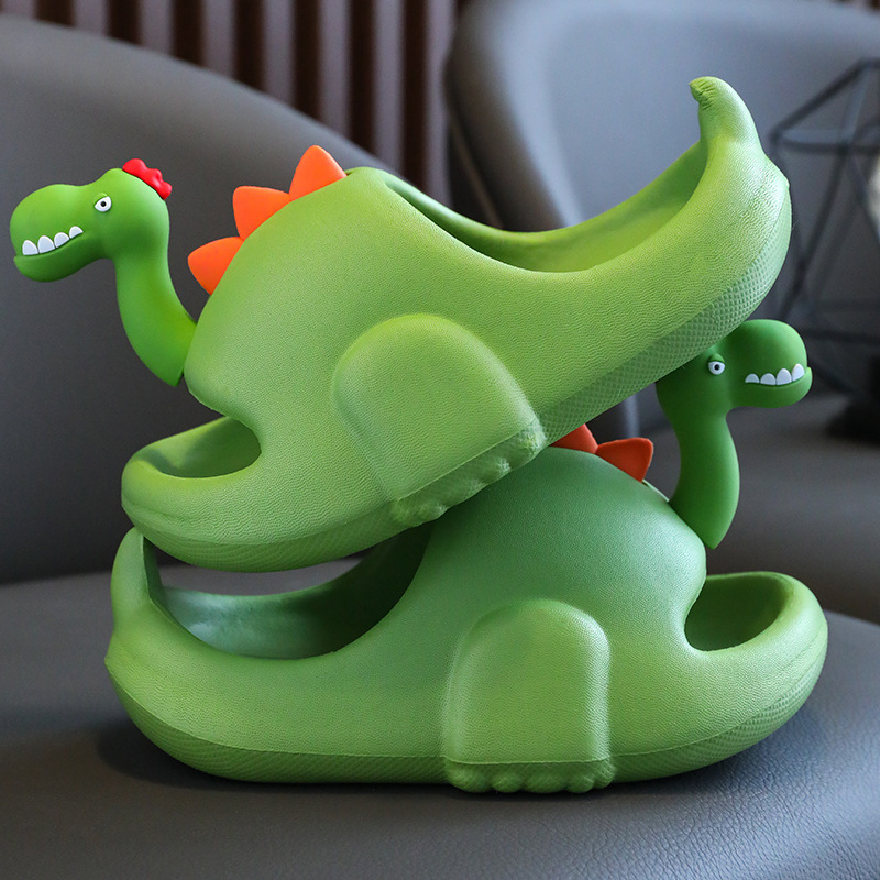 eva Dinosaur Children's Slippers Summer Boys and Girls Baby Indoor Household Non-Slip Soft Bottom Parent-Child Sandals for Outer Wear