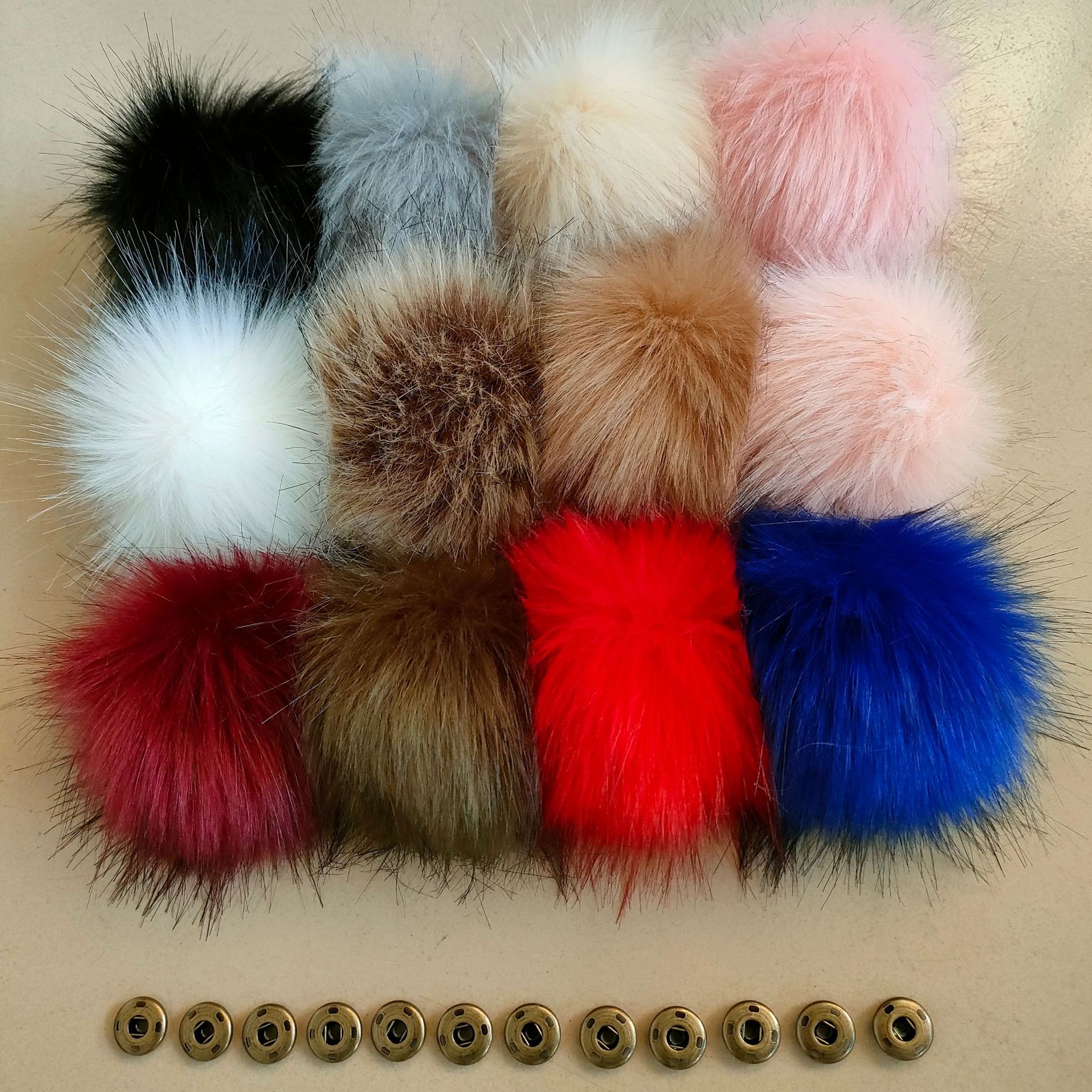 Fox fur ball artificial fur ball imitation Fox raccoon fur ball clothing shoes and hats accessories fur ball accessories manufacturers wholesale