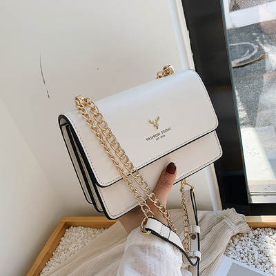 Women's bag New 2023 fashionable Korean style shoulder bag simple design messenger bag chain Women's bag ins small square bag