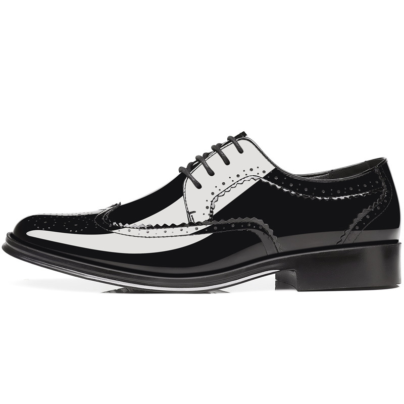 Spring New Bullock Carved Leather Shoes Patent Leather Gloss British Large Size Leather Shoes Studio Model Shoes for Groom Shoes_voghion.com