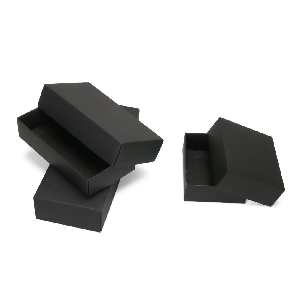 Packaging carton solid color moon cake gift box spot black card carton printing gift box wholesale color box Special