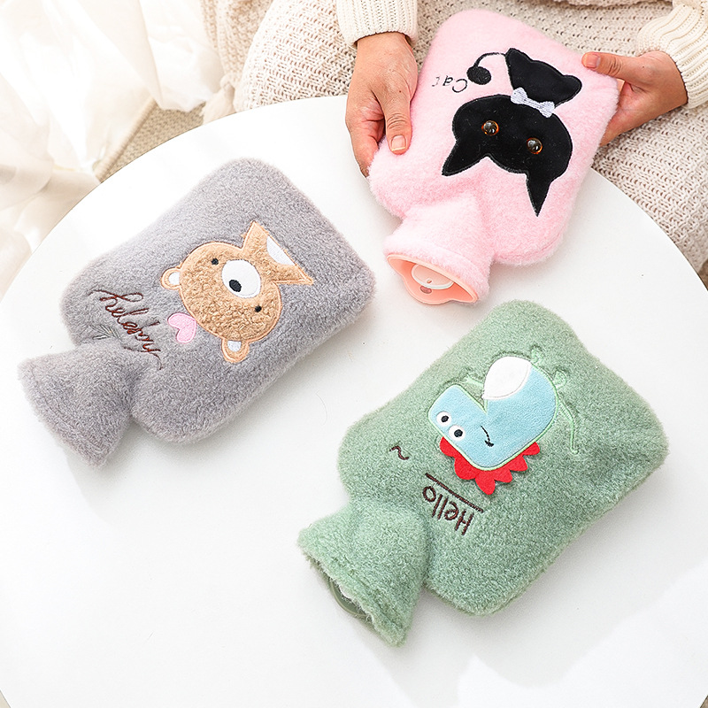 New Cartoon Plush Hot Water Bag Thickened Water Injection Student Women's Handbag Portable Cute Mini Hand Warmer Wholesale