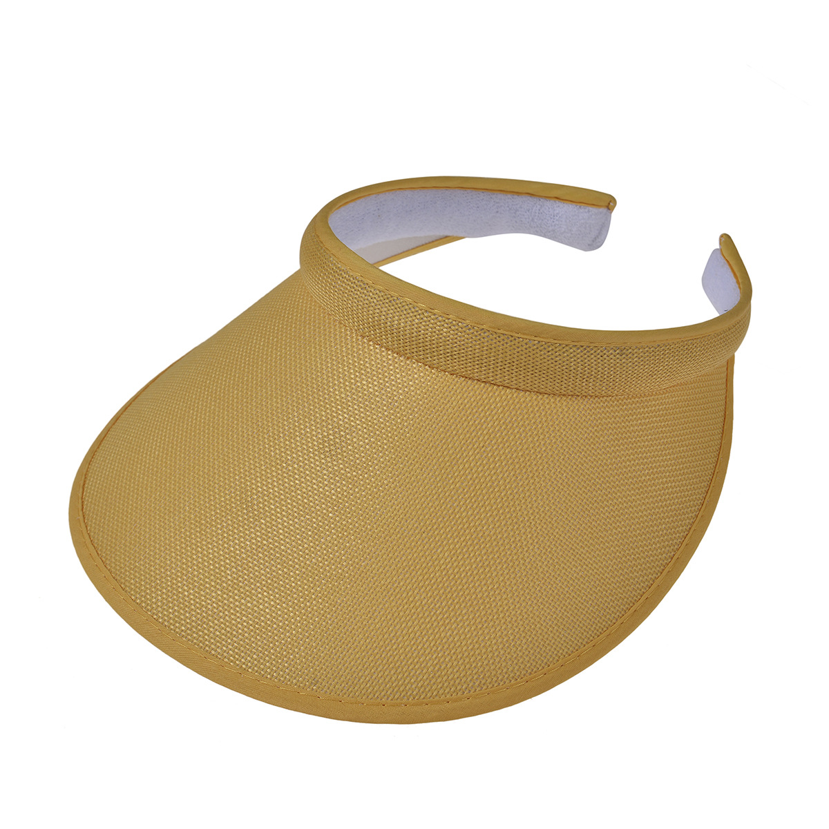 Amazon cotton and linen sunshade hat empty top hat outdoor men's and women's hair card hat summer anti-sun big hat brim sun hat