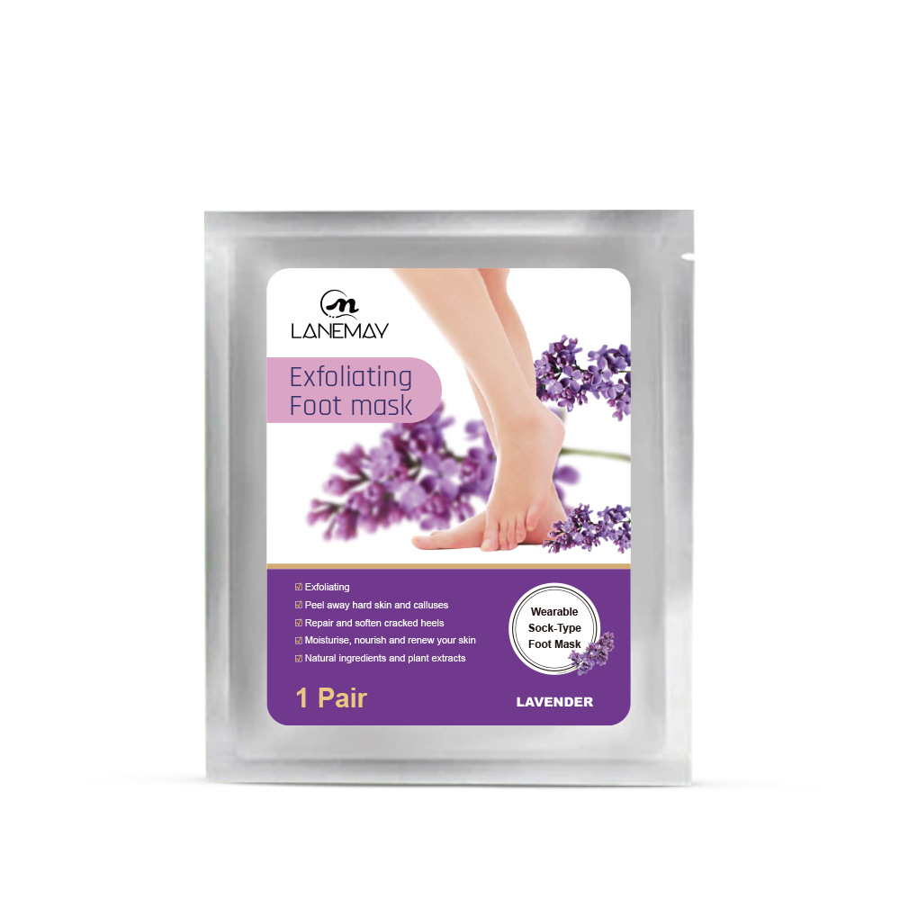 Cross-Border explosion lavender Foot Mask to remove dead skin calluses heel horny Foot Mask Foot care Foot Mask